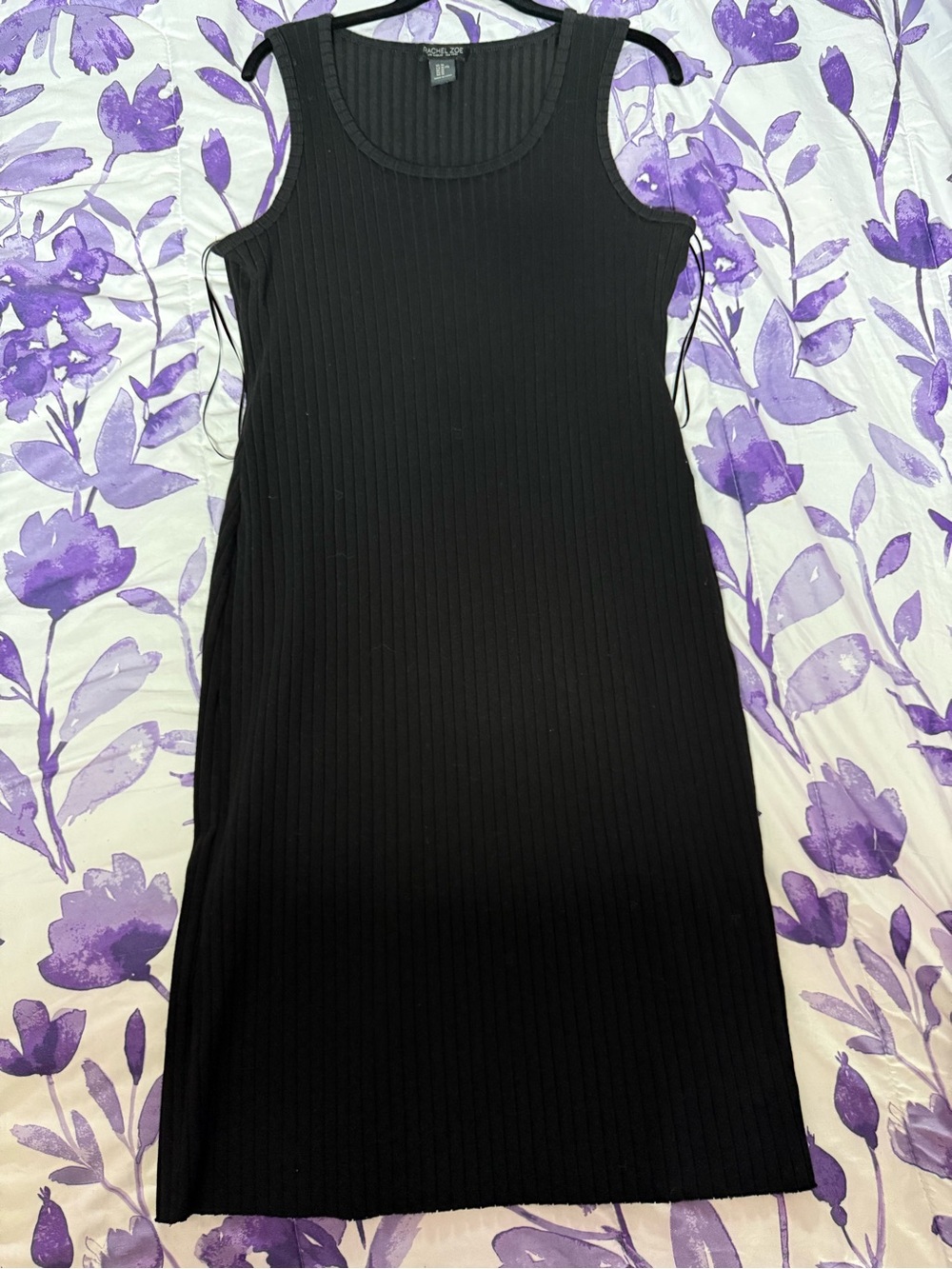 Rachel Zoe Black Ribbed Tank Dress